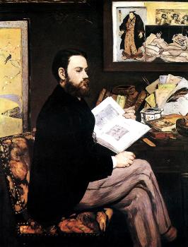 愛德華 馬奈 Portrait of Emile Zola 愛德華 馬奈 Portrait of Emile Zola